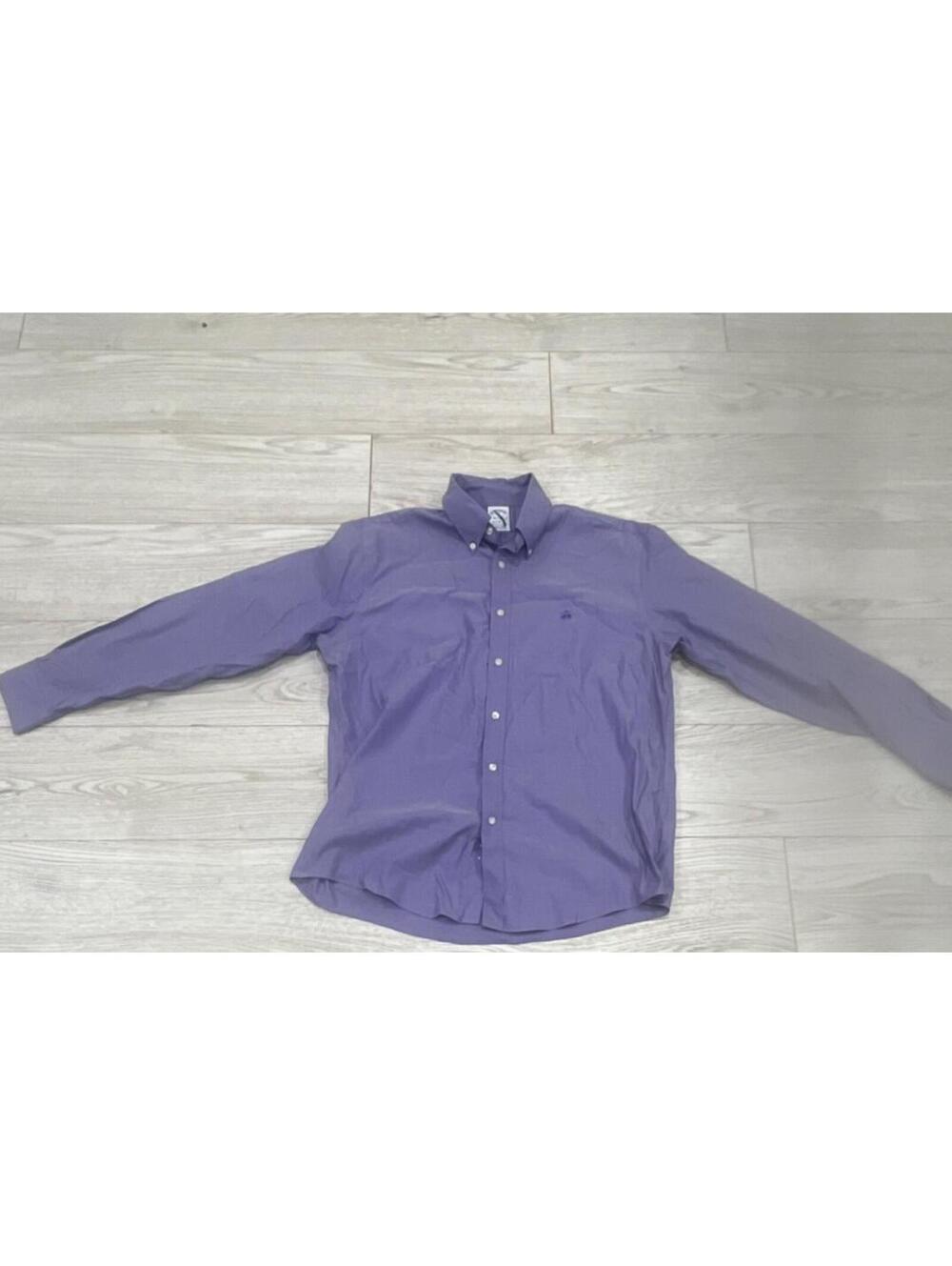 SPRING/SUMMER REGENT Brooks Brothers Men's Purple Cotton Oxford Shirt L $98